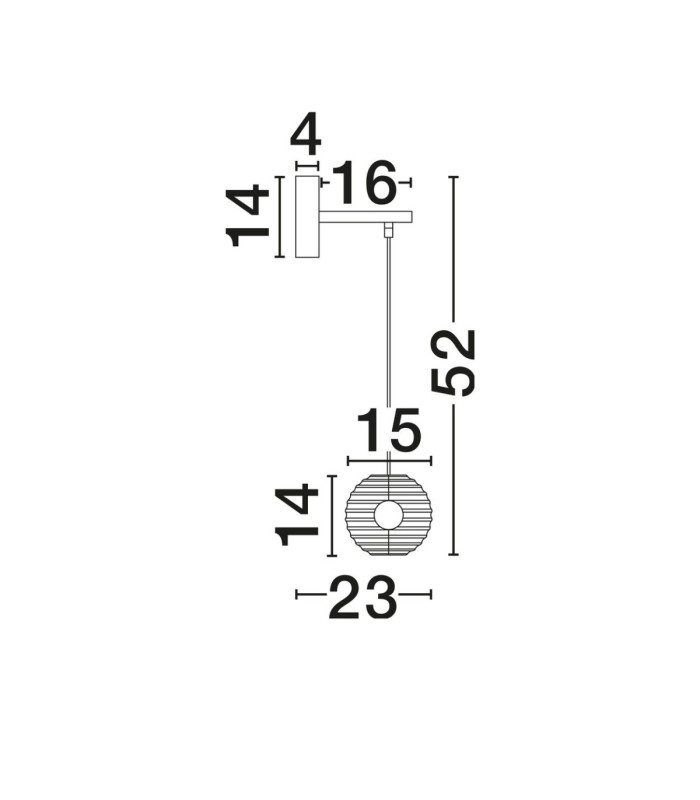 Las Globe Wall Lights Sandy Black Gold Grey LED 13W 650lm 3000K-6