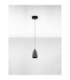 Alish Slim Pendant Ceiling Light Matt Black Smokey LED 8W 330lm 3000K-3