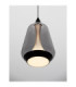 Alish Slim Pendant Ceiling Light Matt Black Smokey LED 8W 330lm 3000K-5