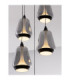 Alish Cluster Pendant Ceiling Light Matt Black Smokey Triac Dimmable LED 40W 1650lm 3000K-5