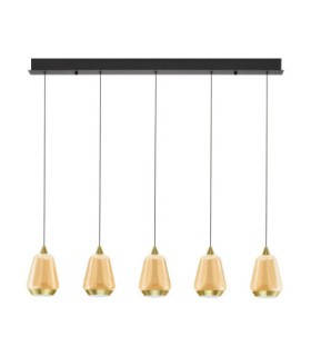 Alish Bar Pendant Ceiling Light Brass Gold Matt Black Champagne Triac Dimmable LED 37W 2112lm 3000K-1