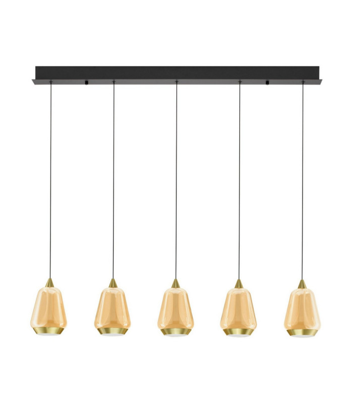 Alish Bar Pendant Ceiling Light Brass Gold Matt Black Champagne Triac Dimmable LED 37W 2112lm 3000K-1