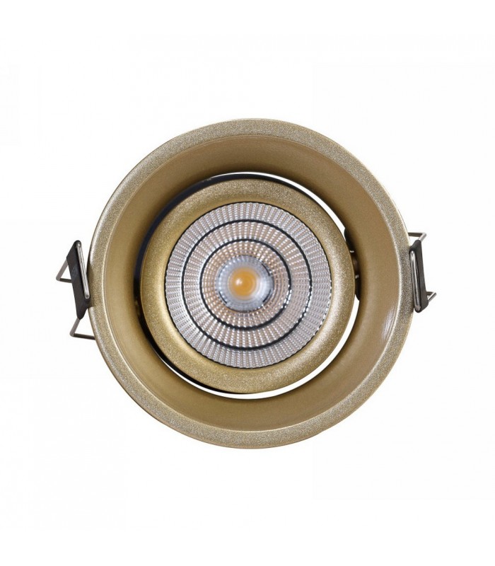 LED Recessed Tiltable Downlight, Gold, 25 deg. Beam Angle, 760lm, 3000K, IP20, DRIVER NOT INC. - 5