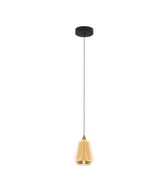 Alish Slim Pendant Ceiling Light Brass Gold Matt Black Champagne LED 8W 433lm 3000K-1