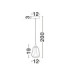 Alish Slim Pendant Ceiling Light Brass Gold Matt Black Champagne LED 8W 433lm 3000K-6