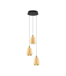 Alish Cluster Pendant Ceiling Light Brass Gold Matt Black Champagne Triac Dimmable LED 24W 1299lm 3000K-1
