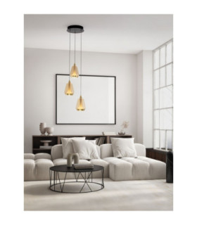 Alish Cluster Pendant Ceiling Light Brass Gold Matt Black Champagne Triac Dimmable LED 24W 1299lm 3000K-2