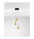 Alish Cluster Pendant Ceiling Light Brass Gold Matt Black Champagne Triac Dimmable LED 24W 1299lm 3000K-3