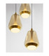 Alish Cluster Pendant Ceiling Light Brass Gold Matt Black Champagne Triac Dimmable LED 24W 1299lm 3000K-5