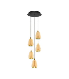 Alish Cluster Pendant Ceiling Light Brass Gold Matt Black Champagne Triac Dimmable LED 40W 2165lm 3000K-1