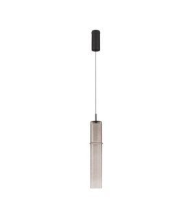 Sano Slim Pendant Ceiling Light Matt Black Moca Brown LED 3W 180lm 3000K-1