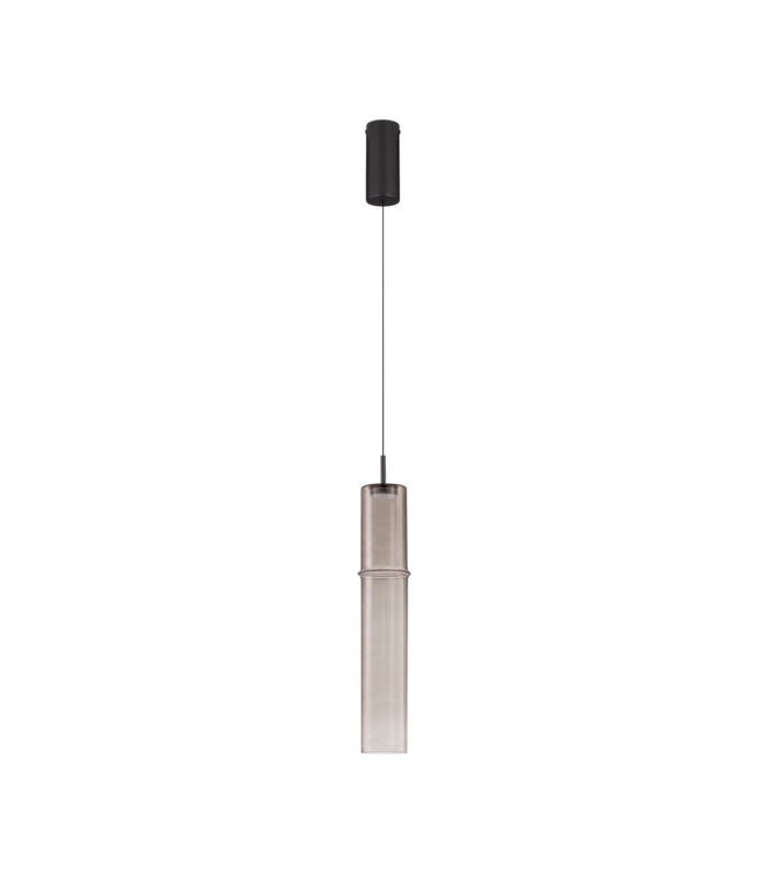 Sano Slim Pendant Ceiling Light Matt Black Moca Brown LED 3W 180lm 3000K-1
