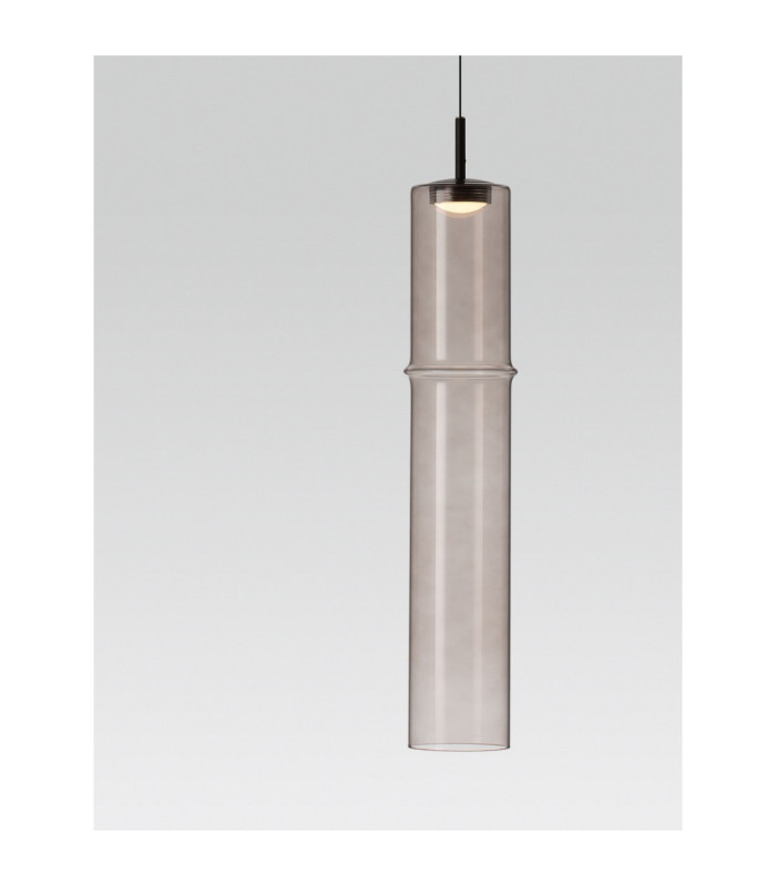 Sano Slim Pendant Ceiling Light Matt Black Moca Brown LED 3W 180lm 3000K-6