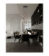 Sano Cluster Pendant Ceiling Light Matt Black Moca Brown Triac Dimmable LED 15W 900lm 3000K-2