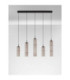 Sano Bar Pendant Ceiling Light Matt Black Moca Brown Triac Dimmable LED 18W 1080lm 3000K-3