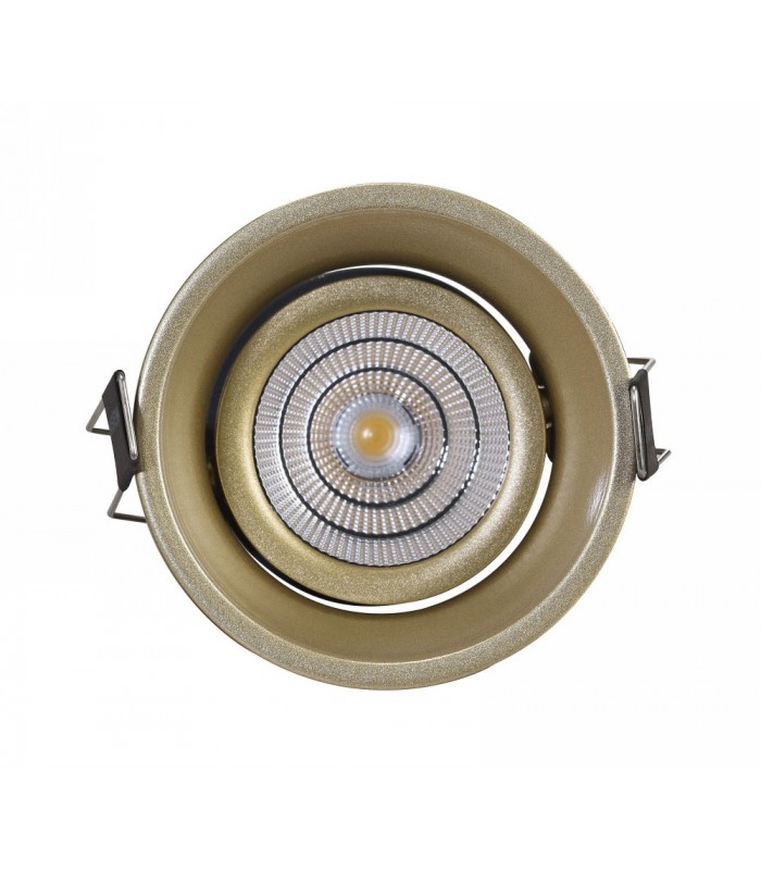 LED Recessed Tiltable Downlight, Gold, 25 deg. Beam Angle, 760lm, 3000K, IP20, DRIVER NOT INC. - 7
