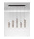Sano Bar Pendant Ceiling Light Matt Black Moca Brown Triac Dimmable LED 18W 1080lm 3000K-4