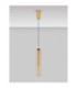 Sano Slim Pendant Ceiling Light Glossy Brushed Gold Cognac LED 3W 180lm 3000K-3