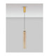 Sano Slim Pendant Ceiling Light Glossy Brushed Gold Cognac LED 3W 180lm 3000K-4