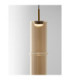 Sano Slim Pendant Ceiling Light Glossy Brushed Gold Cognac LED 3W 180lm 3000K-5