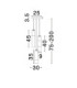 Sano Cluster Pendant Ceiling Light Glossy Brushed Gold Cognac LED 9W 540lm 3000K-6