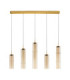 Sano Bar Pendant Ceiling Light Glossy Brushed Gold Cognac Triac Dimmable LED 18W 1080lm 3000K-1