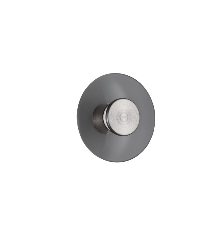 Esti Flush Wall Lamp Smokey Foggy Nickel Triac Dimmable LED 7W 180lm 3000K-3