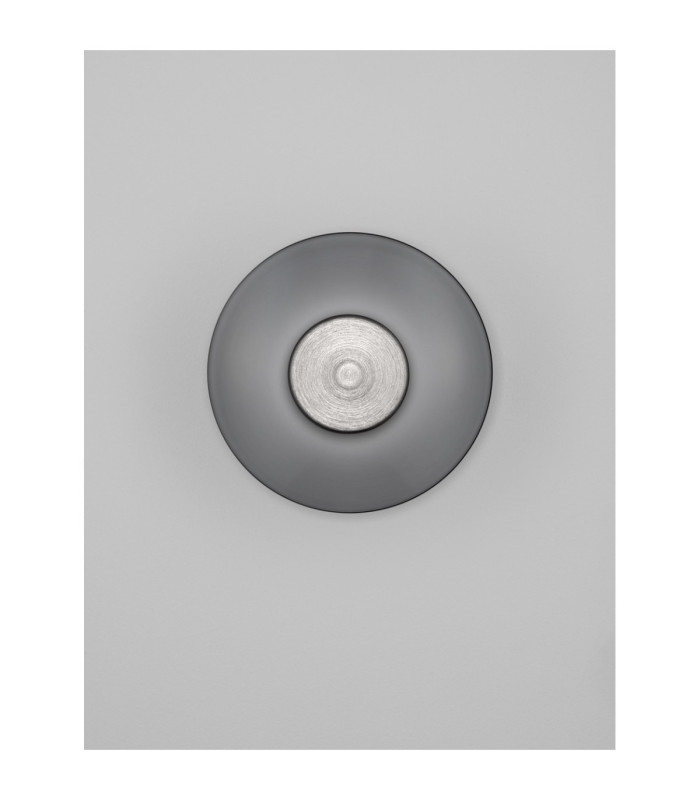 Esti Flush Wall Lamp Smokey Foggy Nickel Triac Dimmable LED 7W 180lm 3000K-4