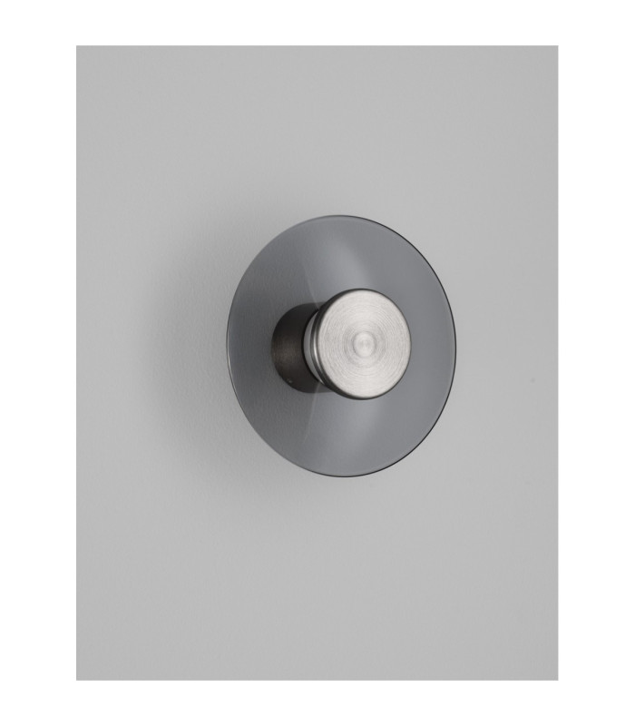 Esti Flush Wall Lamp Smokey Foggy Nickel Triac Dimmable LED 7W 180lm 3000K-5