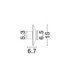 Esti Flush Wall Lamp Smokey Foggy Nickel Triac Dimmable LED 7W 180lm 3000K-8