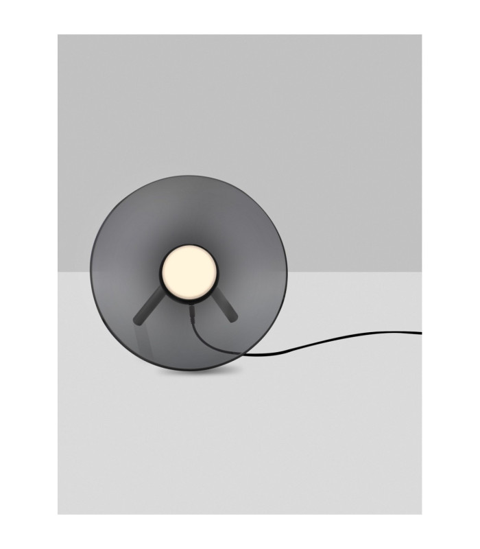 Esti Table Lamp Smokey Foggy Nickel Touch Dimmable LED 16W 1214lm 3000K-4