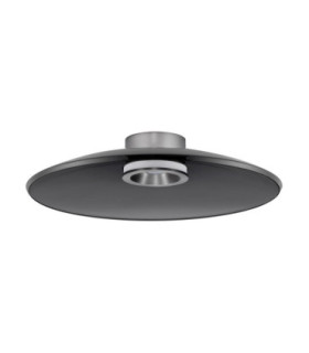 Esti Bowl Semi Flush Ceiling Light Smokey Foggy Nickel Triac Dimmable LED 33W 1721lm 3000K-1