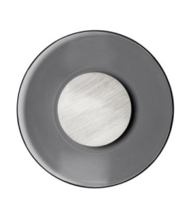 Esti Flush Wall Lamp Smokey Foggy Nickel LED 17W 248lm 3000K-1