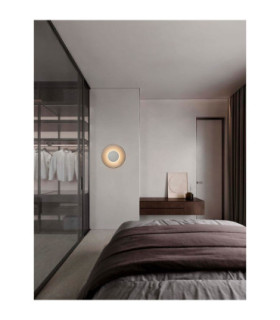 Esti Flush Wall Lamp Smokey Foggy Nickel LED 17W 248lm 3000K-2