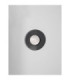 Esti Flush Wall Lamp Smokey Foggy Nickel LED 17W 248lm 3000K-3