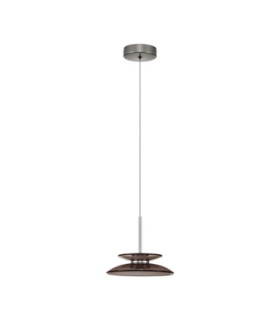 Esti Dome Pendant Ceiling Light Dark Brown Foggy Nickel Triac Dimmable LED 10W 543lm 3000K-1