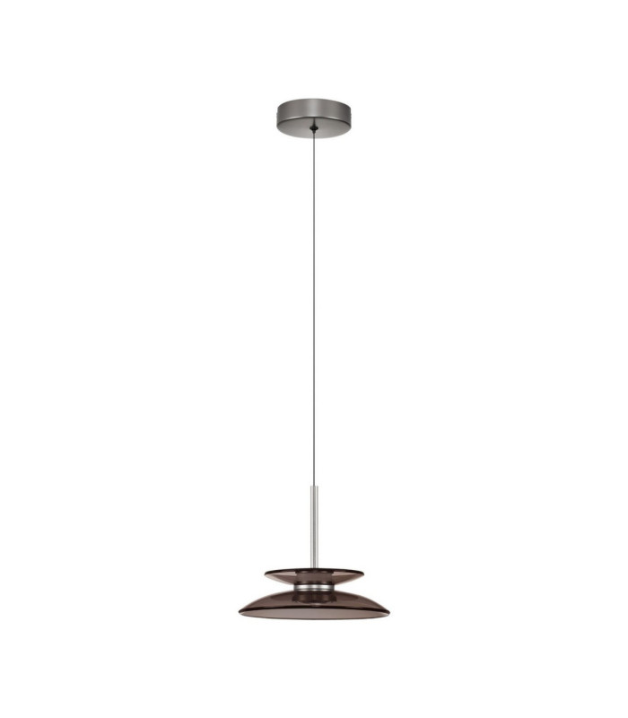 Esti Dome Pendant Ceiling Light Dark Brown Foggy Nickel Triac Dimmable LED 10W 543lm 3000K-1