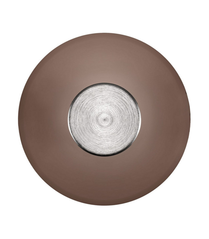 Esti Flush Wall Lamp Dark Brown Foggy Nickel Triac Dimmable LED 7W 180lm 3000K-1