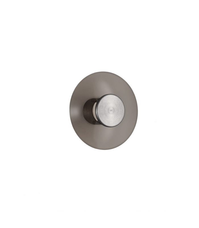 Esti Flush Wall Lamp Dark Brown Foggy Nickel Triac Dimmable LED 7W 180lm 3000K-3