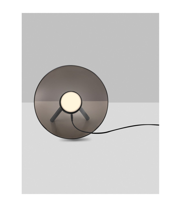 Esti Table Lamp Dark Brown Foggy Nickel Touch Dimmable LED 16W 1214lm 3000K-4