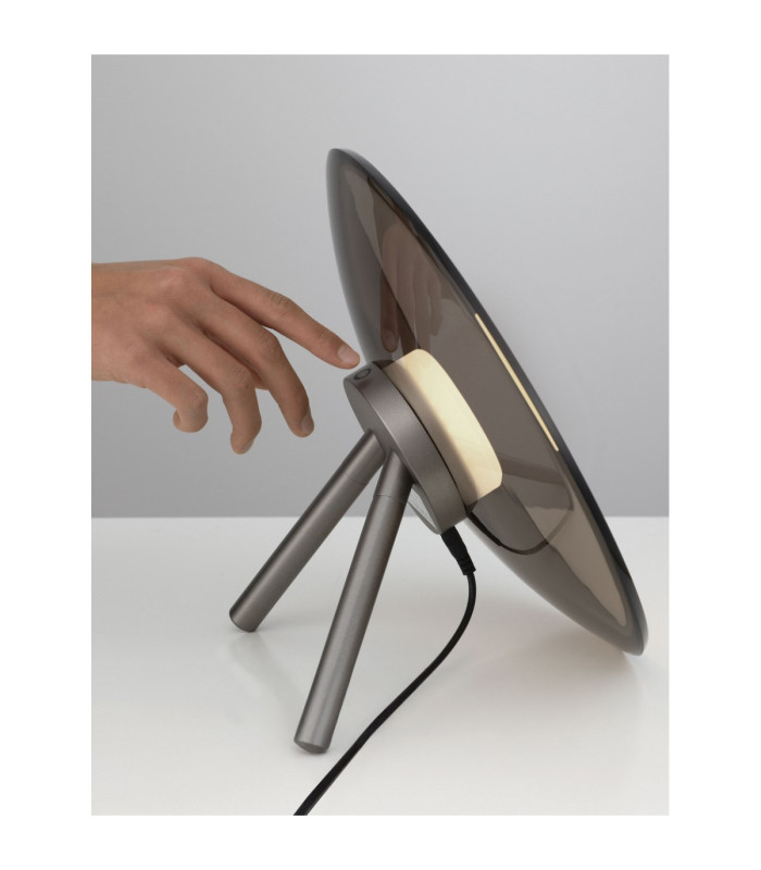 Esti Table Lamp Dark Brown Foggy Nickel Touch Dimmable LED 16W 1214lm 3000K-7