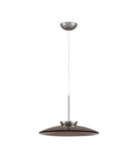 Esti Dome Pendant Ceiling Light Dark Brown Foggy Nickel Triac Dimmable LED 21W 1420lm 3000K-1