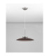 Esti Dome Pendant Ceiling Light Dark Brown Foggy Nickel Triac Dimmable LED 21W 1420lm 3000K-3