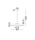 Esti Dome Pendant Ceiling Light Dark Brown Foggy Nickel Triac Dimmable LED 21W 1420lm 3000K-6