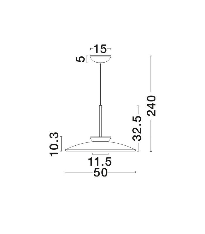 Esti Dome Pendant Ceiling Light Dark Brown Foggy Nickel Triac Dimmable LED 21W 1420lm 3000K-6