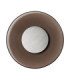 Esti Flush Wall Lamp Dark Brown Foggy Nickel LED 17W 248lm 3000K-1