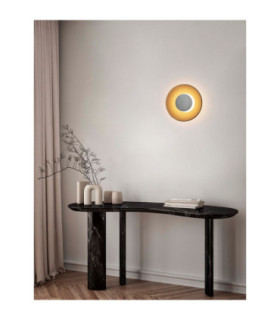 Esti Flush Wall Lamp Dark Brown Foggy Nickel LED 17W 248lm 3000K-2
