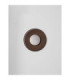 Esti Flush Wall Lamp Dark Brown Foggy Nickel LED 17W 248lm 3000K-3