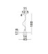Lora 45cm Dome Pendant Ceiling Light Smokey Milky Matt Black E27 1x12W-8