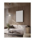 Lora 60cm Dome Pendant Ceiling Light Smokey Milky Matt Black E27 1x12W-2